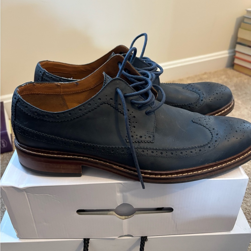 Cole Haan Men's Navy Oxfords